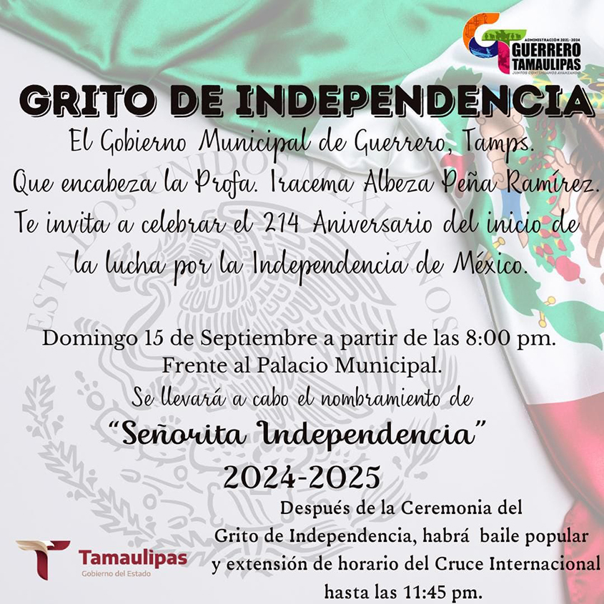 Invita Guerrero a Celebrar el Tradicional Grito de Independencia - El ...